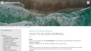 
                            1. How to Access Webmail - Blazonco