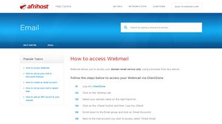 
                            1. How to access Webmail | Email | Afrihost Help Centre