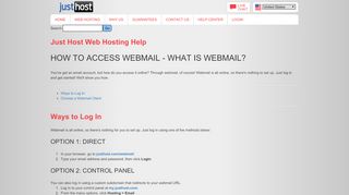 
                            4. How To Access Webmail - What Is Webmail? - Just Host