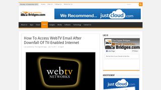 
                            2. How To Access WebTV Email After Downfall Of TV-Enabled ...