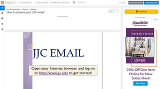 
                            4. How to access your JJC email - Studylib