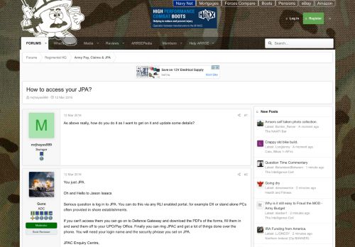 
                            8. How to access your JPA? | Army Rumour Service
