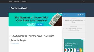 
                            10. How to Access Your Mac over SSH with Remote Login - Boolean World