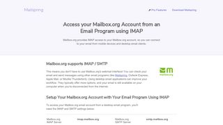 
                            9. How to access your Mailbox.org email account using IMAP - Mailspring