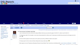 
                            8. How to Access Your Modem Login Page - Clearwire | DSLReports Forums