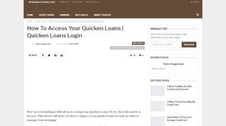 
                            7. How To Access Your Quicken Loans | Quicken …