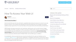 
                            2. How To Access Your Web UI – Amcrest