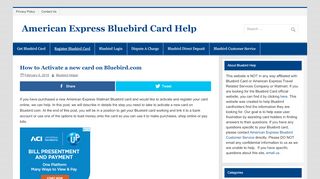 
                            5. How to Activate a new card on Bluebird.com - American ...