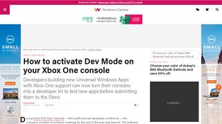 
                            5. How to activate Dev Mode on your Xbox One console | Windows Central