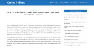 
                            10. How to Activate Internet Banking in Karnataka Bank ...