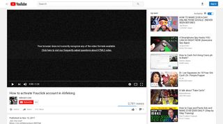 
                            9. How to activate Youclick account in Alifelong - YouTube