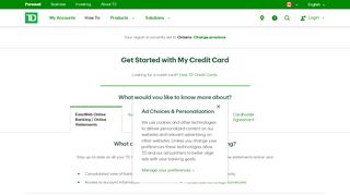 
                            5. How to activate your credit card & change PIN | TD Canada ...