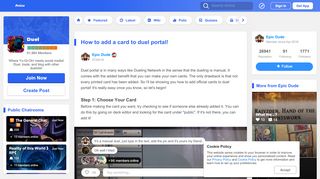 
                            9. How to add a card to duel portal! | Duel Amino