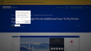 
                            1. How To Add A Login For An Additional User To My Brinks Home ...