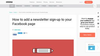 
                            6. How to add a newsletter sign-up to your Facebook page ...