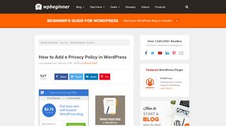 
                            8. How to Add a Privacy Policy in WordPress - …