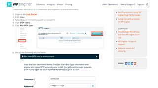 
                            2. How to Add an SFTP User | WP Engine®