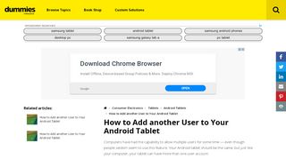 
                            7. How to Add another User to Your Android Tablet - dummies