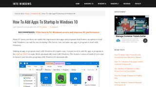 
                            1. How To Add Apps To Startup In Windows 10