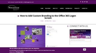 
                            8. How to Add Custom Branding to the Office 365 Logon Screen ...