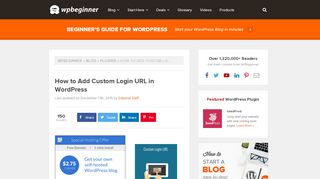 
                            9. How to Add Custom Login URL in WordPress - …