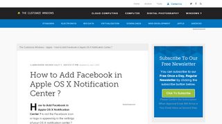 
                            3. How to Add Facebook in Apple OS X Notification …