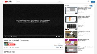 
                            6. how to add ip camera to CMS software - YouTube