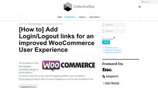 
                            8. [How to] Add Login/Logout links for an improved WooCommerce User ...