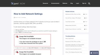 
                            3. How to add Network Settings - Jamf Now Help Center