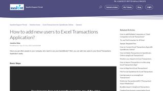 
                            6. How to add new users to Excel Transactions Application : SaasAnt ...