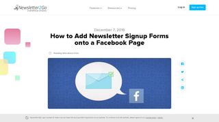 
                            5. How to Add Newsletter Signup Forms onto a Facebook Page