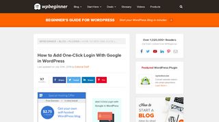 
                            3. How to Add One-Click Google Login in WordPress (Step by ...