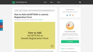 
                            9. How to Add reCAPTCHA in Joomla Registration Form