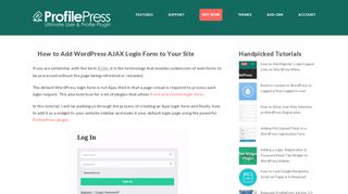 
                            11. How to Add WordPress AJAX Login Form to Your Site