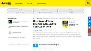 
                            9. How to Add Your Friends' Account to Your Xbox One - dummies