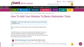 
                            2. How To Add Your Website To Baidu Webmaster Tools