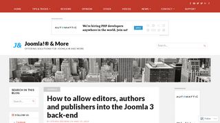 
                            4. How to allow editors, authors and publishers into the Joomla 3 ...