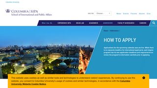 
                            1. How to Apply | Columbia SIPA