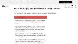 
                            5. How to apply for a Master's programme - University of ...