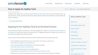 
                            2. How to Apply for Aadhaar Card Online - Aadhar Registration Process