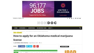 
                            6. How to apply for an Oklahoma medical marijuana license - NonDoc