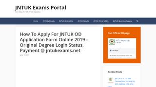 
                            7. How To Apply For JNTUK OD Application Form Online 2019 ...