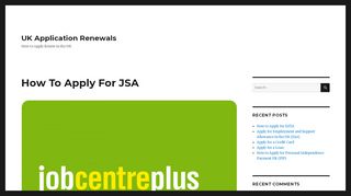 
                            5. How To Apply For JSA - UK Application Renewals