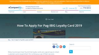 
                            5. How To Apply For Pag-IBIG Loyalty Card 2019 - eCompareMo