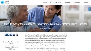 
                            9. How to Apply for Volunteer Opportunities at a Kaiser ...