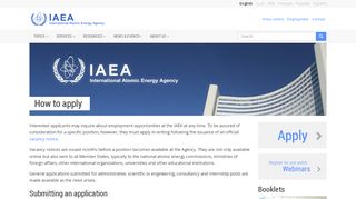 
                            2. How to apply | IAEA