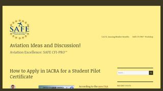 
                            8. How to Apply in IACRA for a Student Pilot …