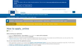 
                            7. How to apply_online | EACEA