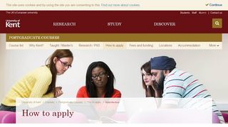 
                            6. How to apply - Postgraduate courses - University of Kent