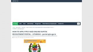 
                            6. HOW TO APPLY PPLY KAZI ONLINE KUPITIA ... - jobs mpya |Ajira